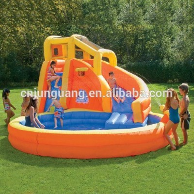 inflatable slide with pool for kids